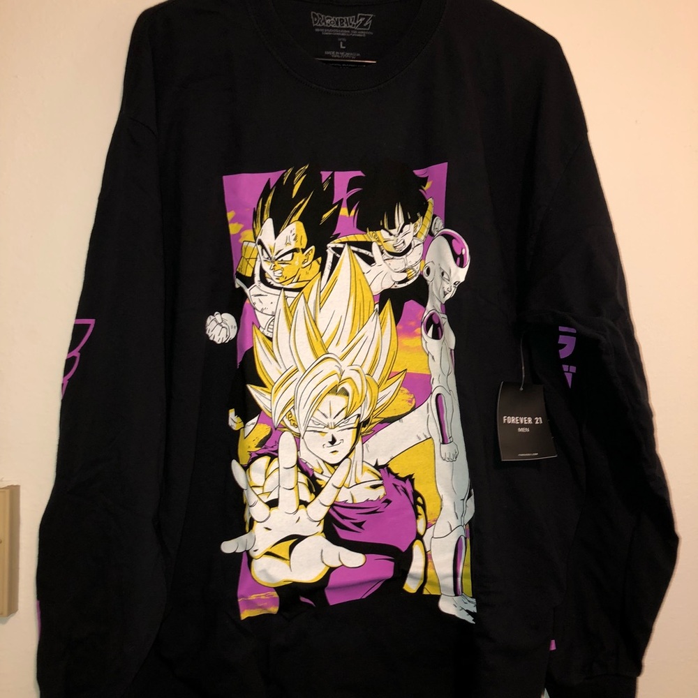 Forever 21 dragonball z Mens long sleeve tee